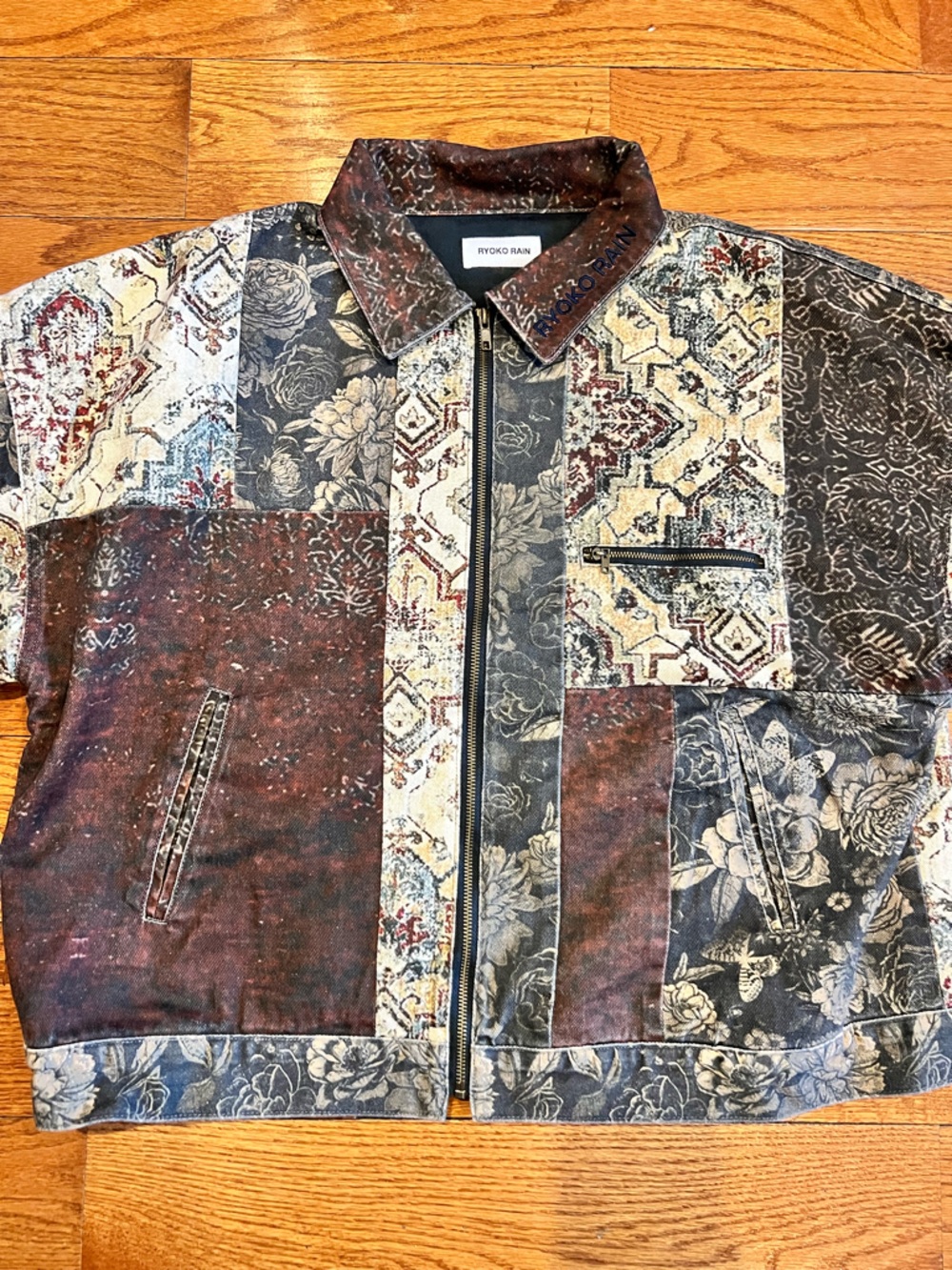 Patchwork Patterned Jacket - Picture 9 of 10